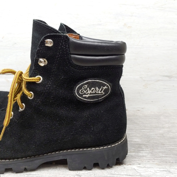 New! Esprit "Lodge" Womens 8 Suede Leather Lace Up Boots - Picture 3 of 8